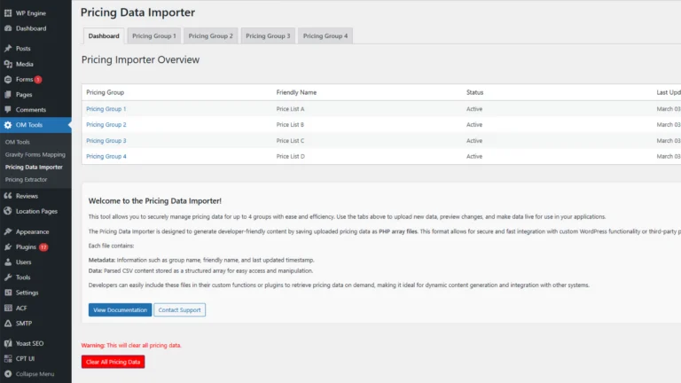 Custom pricing extractor plugin